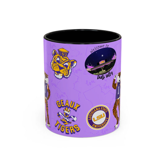 LSU Tigers Accent Coffee Mug - Perfect for Sports Fans, Gift for Graduates, Home Decor, College Student, Game Day Essentials