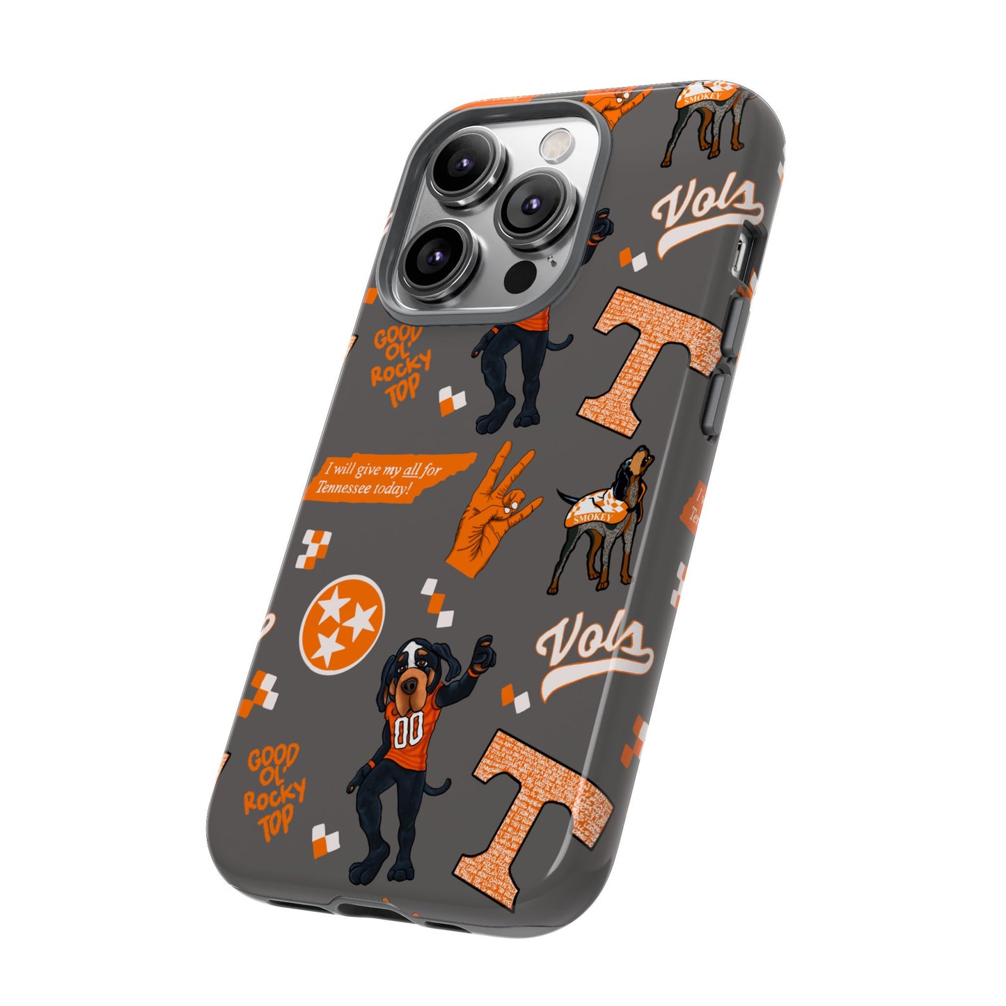 Tough Cases - Tennessee Fan Phone Case, Sports Team Accessory, Gift for Volunteers Fans, Durable Cover, College Game Day