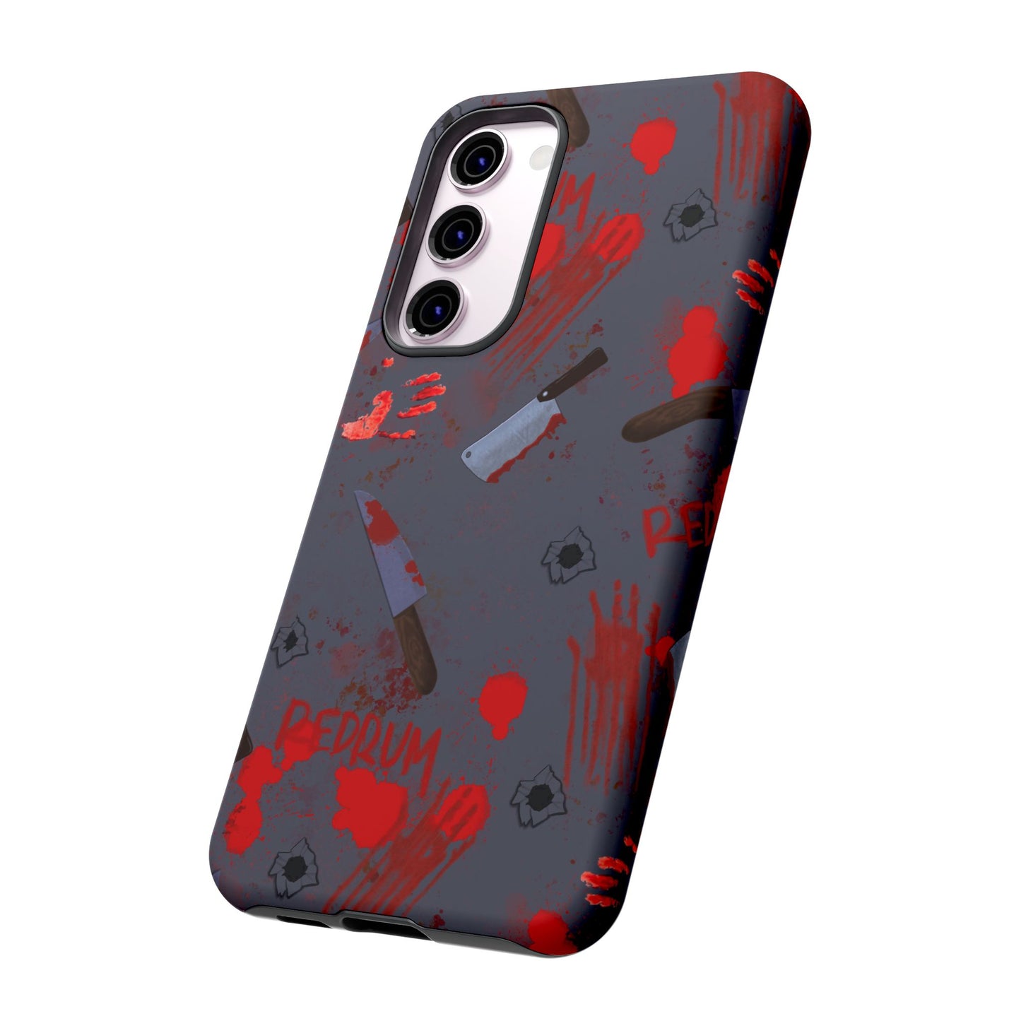 Blood Splatter Phone Case, Tough Case for Horror Fans, Halloween Accessory, Unique Gift for Gamers, Spooky Phone Cover