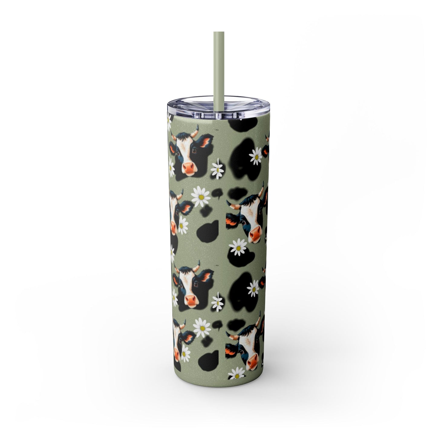 Charming Cow Print Tumbler with Straw, 20oz | Perfect for Cow Lovers, Unique Gift, Farmhouse Decor, Daily Hydration, Fun Drinkware