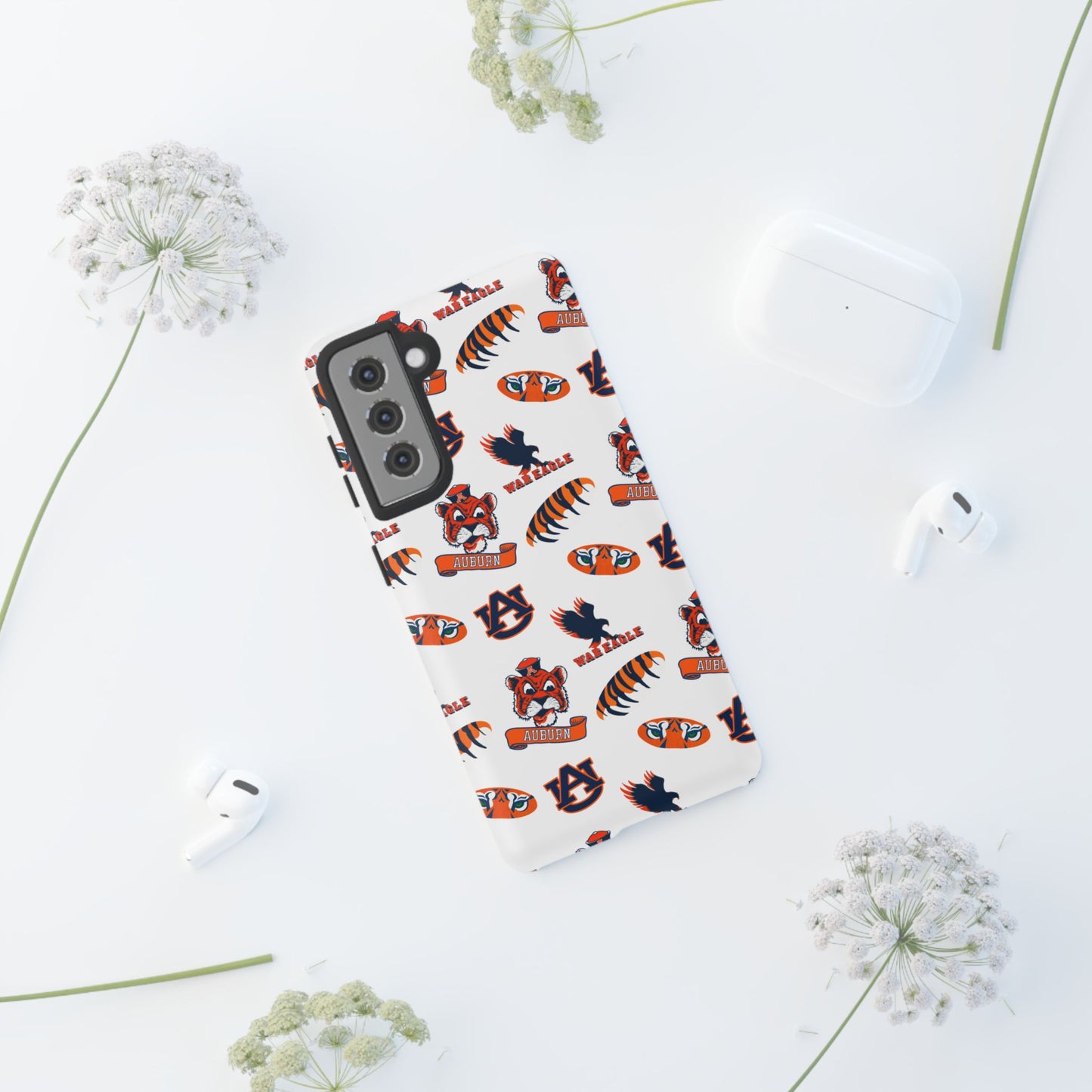 Auburn Fan Phone Case, Sports Team Accessory, Gift for Auburn Fans, Durable Cover, College Game Day