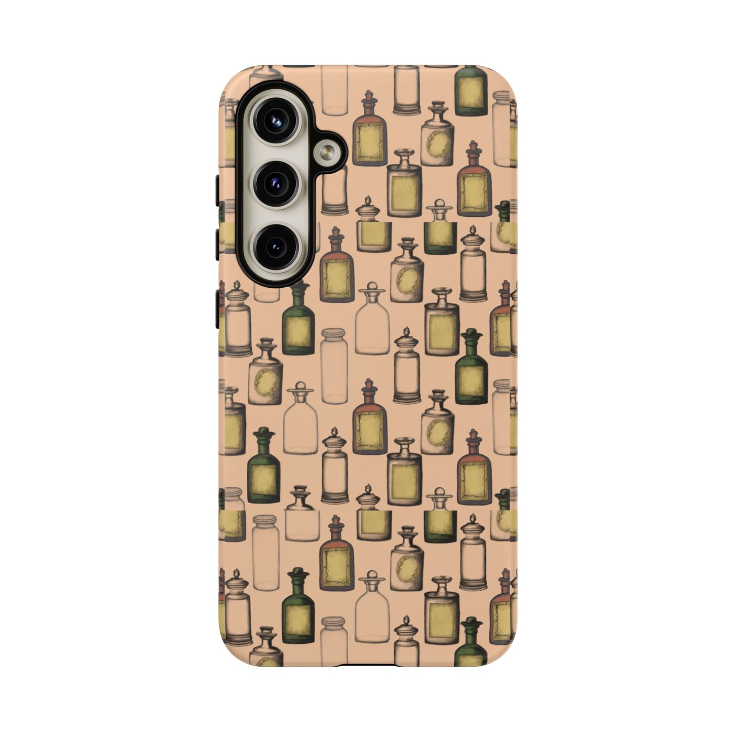 Vintage Potion Bottle Phone Case, Tough Phone Case, Magical Phone Cover, Witch Aesthetic, Gift for Witch Lovers, Boho Phone Accessories