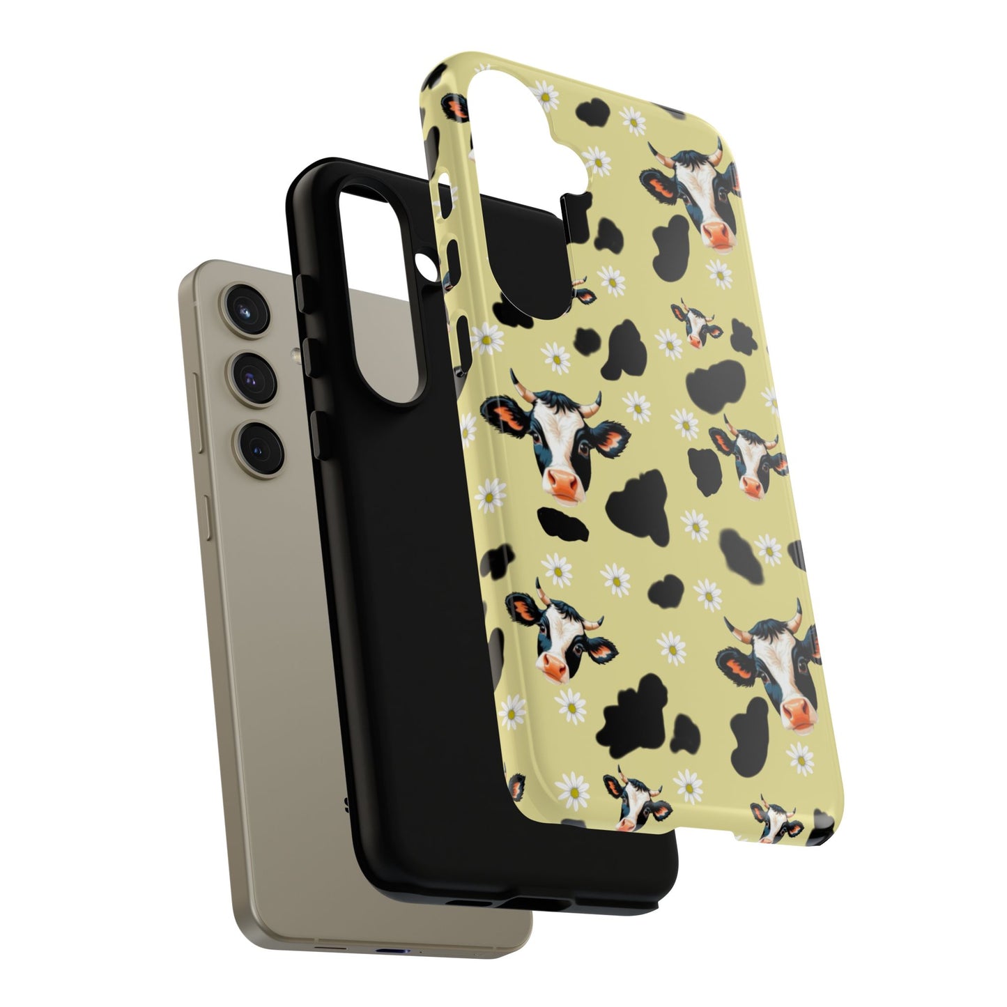 Cow Print Phone Case - Cute Protection for Animal Lovers, Gift for Farmhouse Decor, Cheerful Cow Design