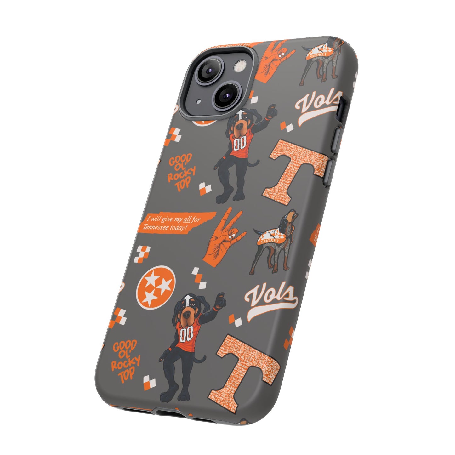 Tough Cases - Tennessee Fan Phone Case, Sports Team Accessory, Gift for Volunteers Fans, Durable Cover, College Game Day