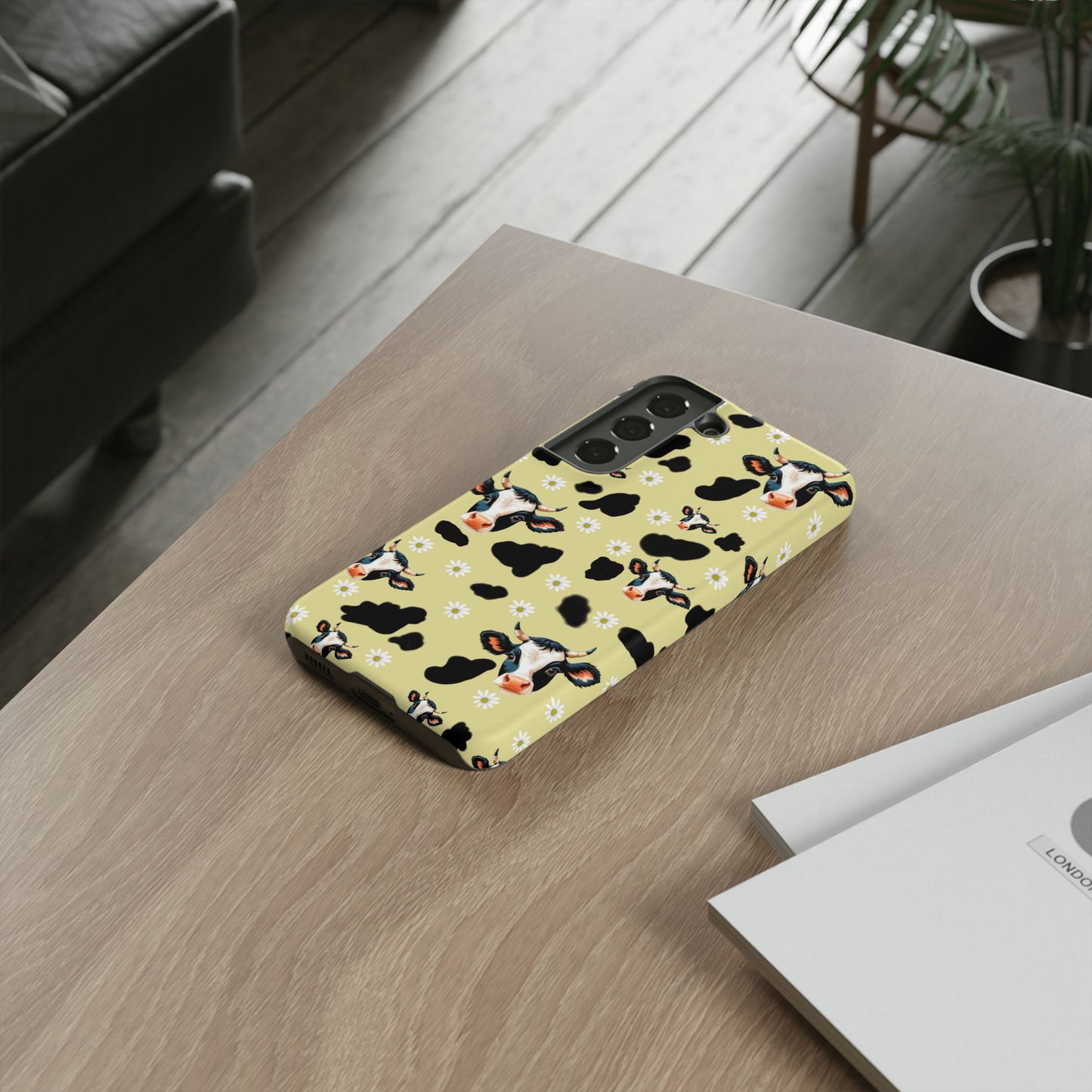 Cow Print Phone Case - Cute Protection for Animal Lovers, Gift for Farmhouse Decor, Cheerful Cow Design