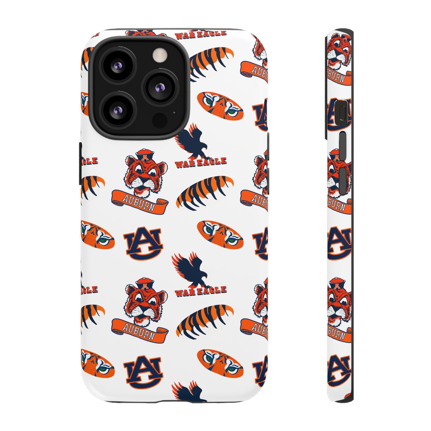 Auburn Fan Phone Case, Sports Team Accessory, Gift for Auburn Fans, Durable Cover, College Game Day