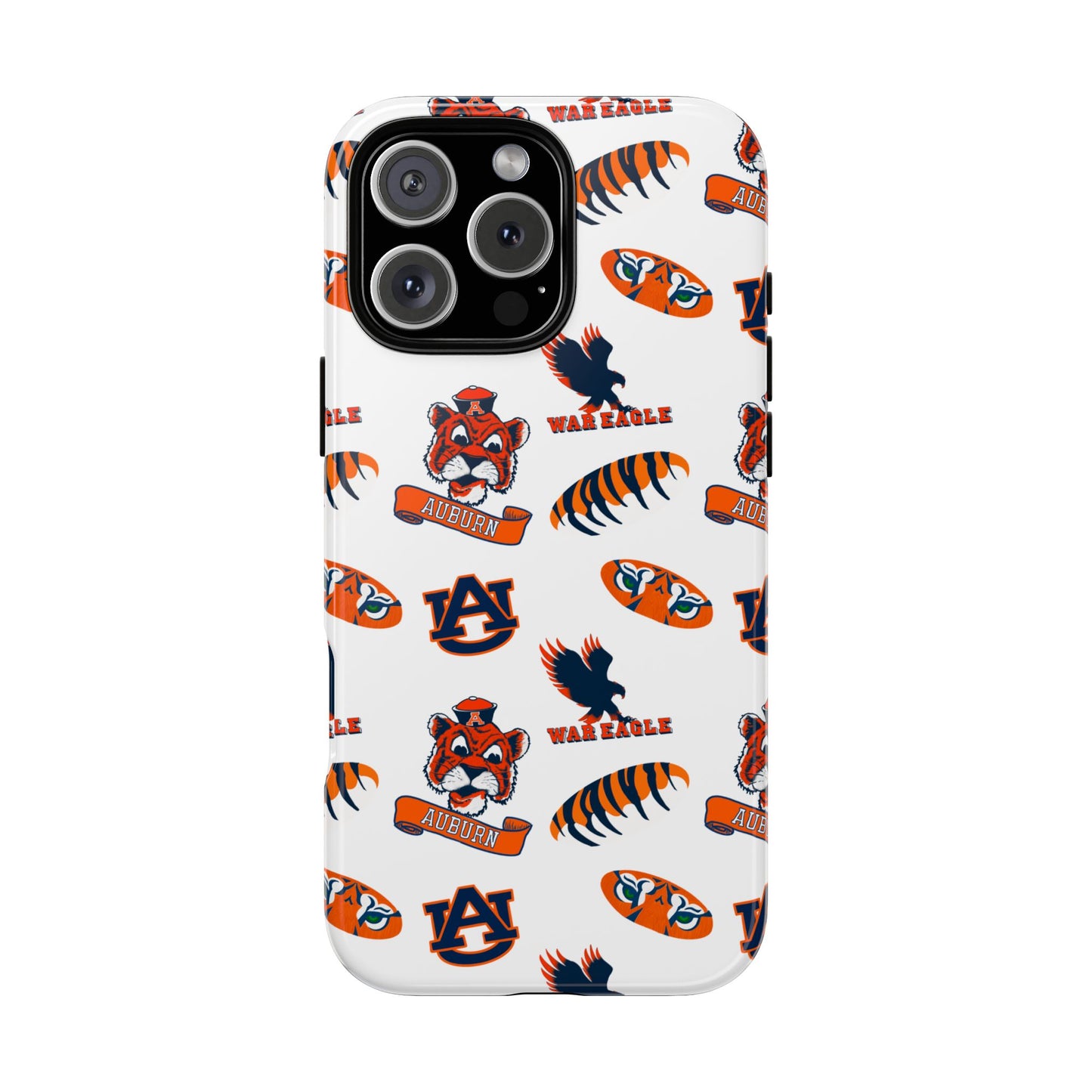 Auburn Fan Phone Case, Sports Team Accessory, Gift for Auburn Fans, Durable Cover, College Game Day