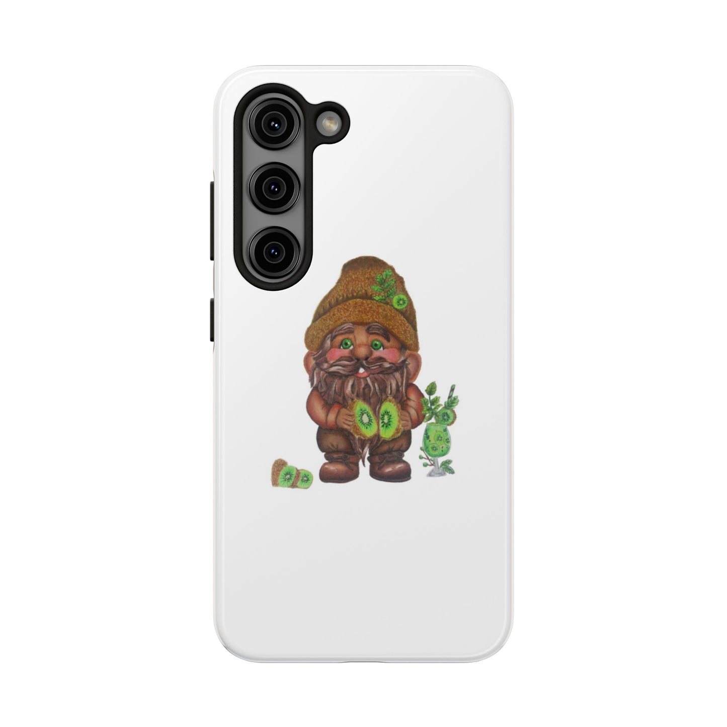 Funny Kiwi Gnome Phone Cases, Phone Covers for Gnome Lovers, Cute Gift for Gardeners, Unique Tech Accessories, Holiday Gifts