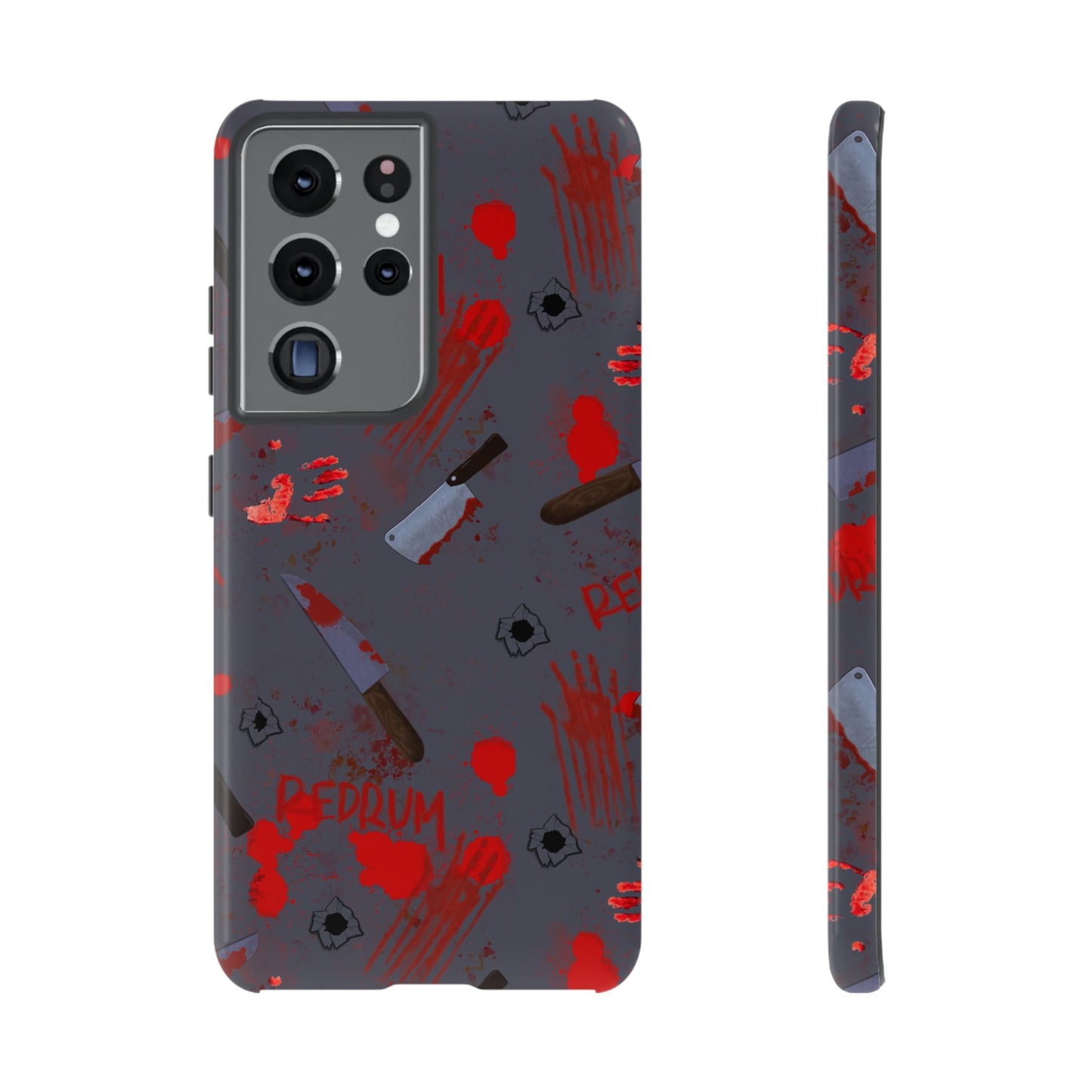 Blood Splatter Phone Case, Tough Case for Horror Fans, Halloween Accessory, Unique Gift for Gamers, Spooky Phone Cover