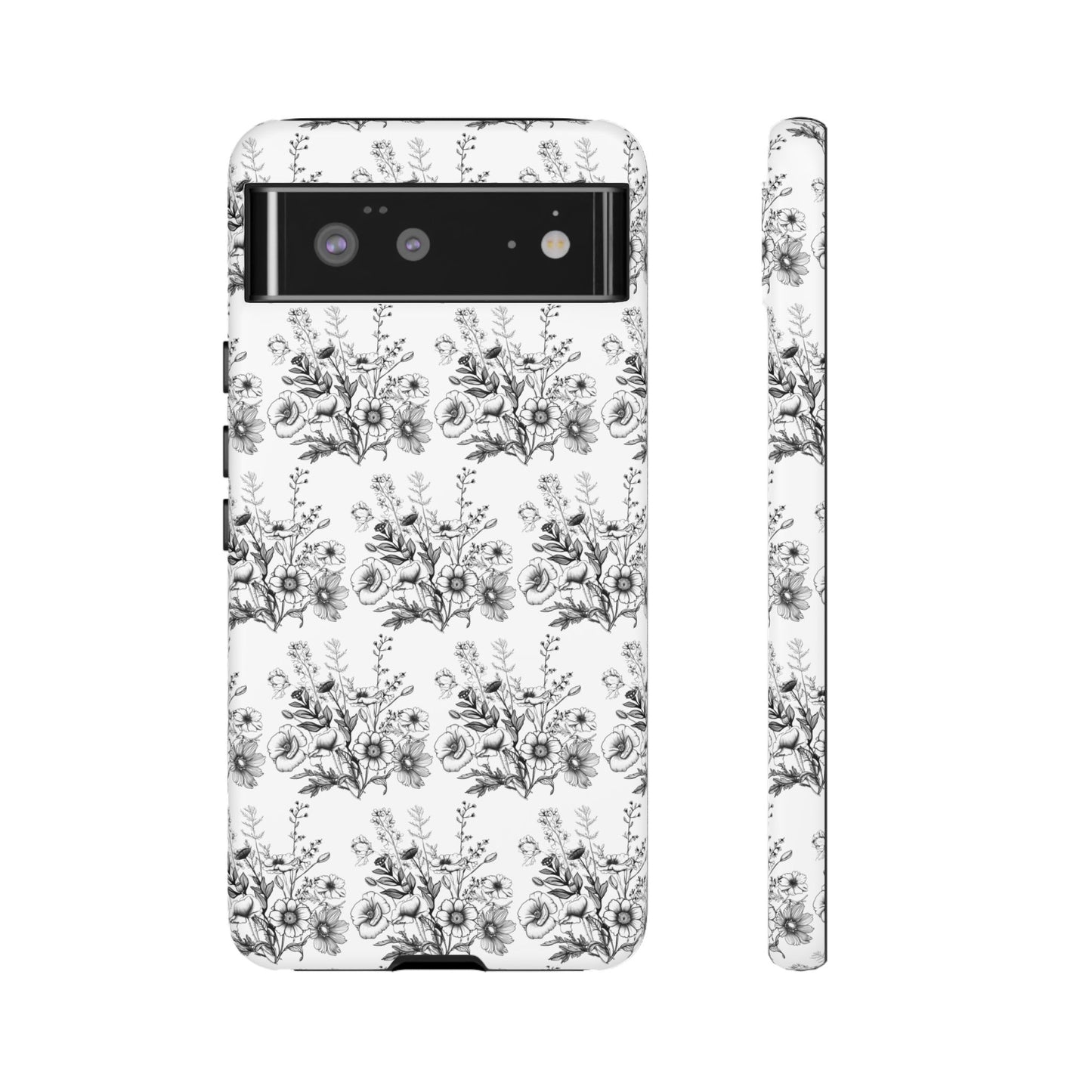 Floral Phone Case, Tough Cases with Elegant Black and White Design, Protective Cover for Fashion Lovers, Unique Gift for All [...]
