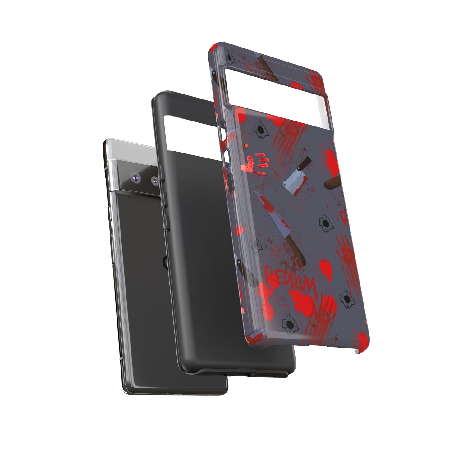 Blood Splatter Phone Case, Tough Case for Horror Fans, Halloween Accessory, Unique Gift for Gamers, Spooky Phone Cover