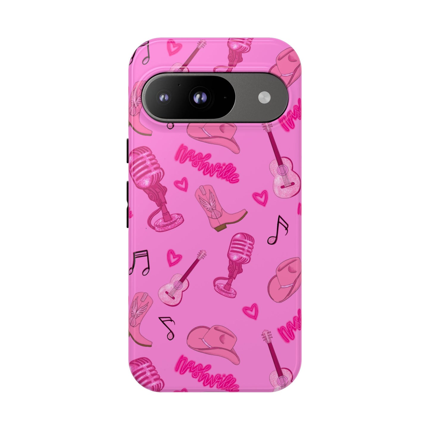 Pink Music Cases for Tough Love, Music Lover Gift, Phone Accessories, Cute Phone Covers, Stylish Cases for Women