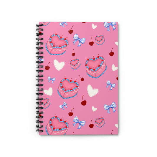 Cute Cake Spiral Notebook - Perfect for Journaling, School, Gifts, Kawaii Aesthetic, Inspirational Notes