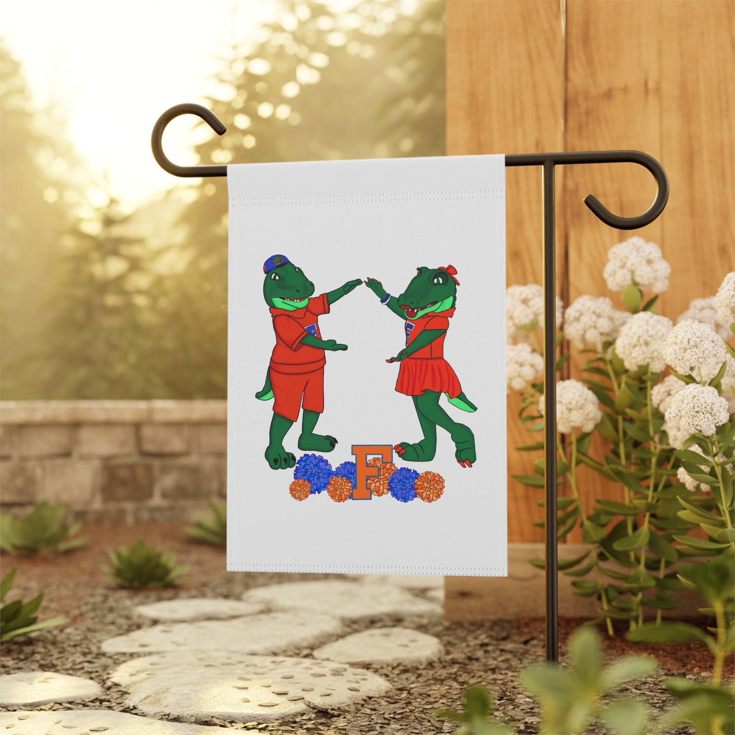 Florida Gators Garden Banner, Fun Outdoor Decor, Kids Birthday Party Decoration, Cute Garden Flag, Dino Theme Yard Sign