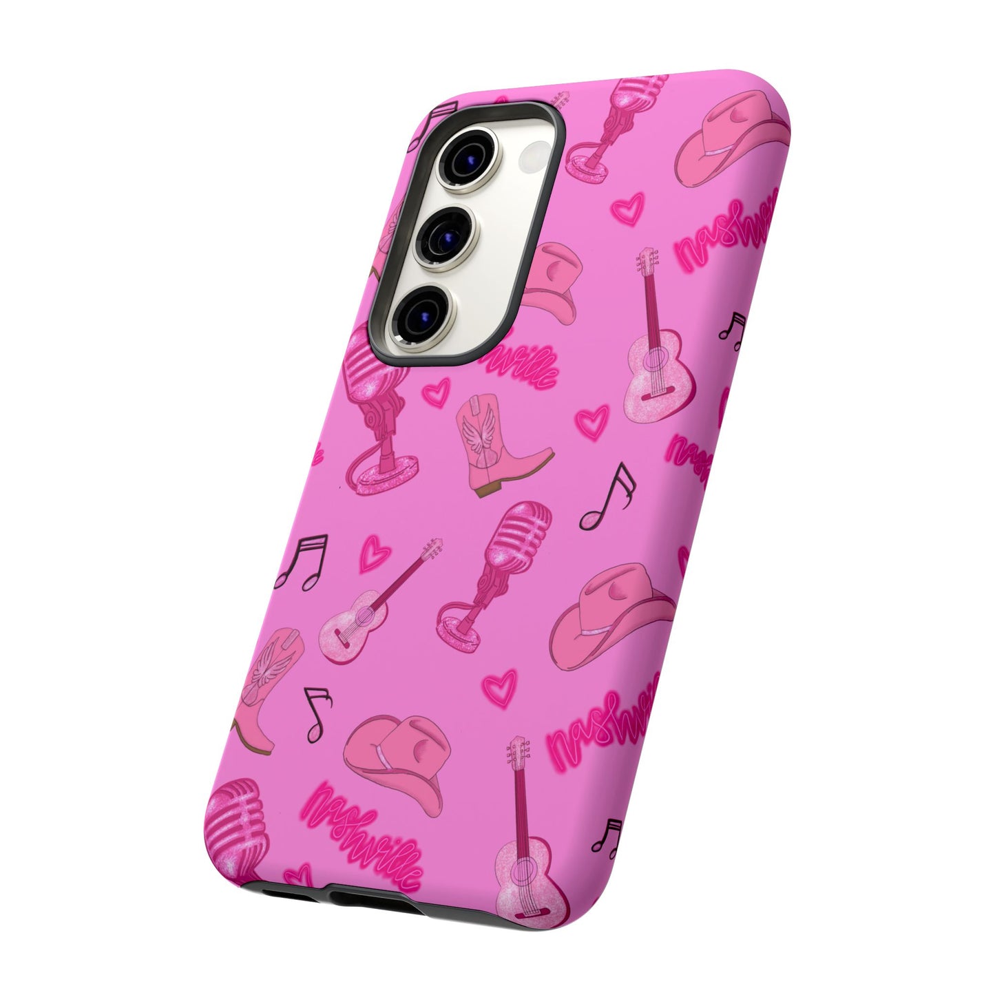 Pink Music Cases for Tough Love, Music Lover Gift, Phone Accessories, Cute Phone Covers, Stylish Cases for Women