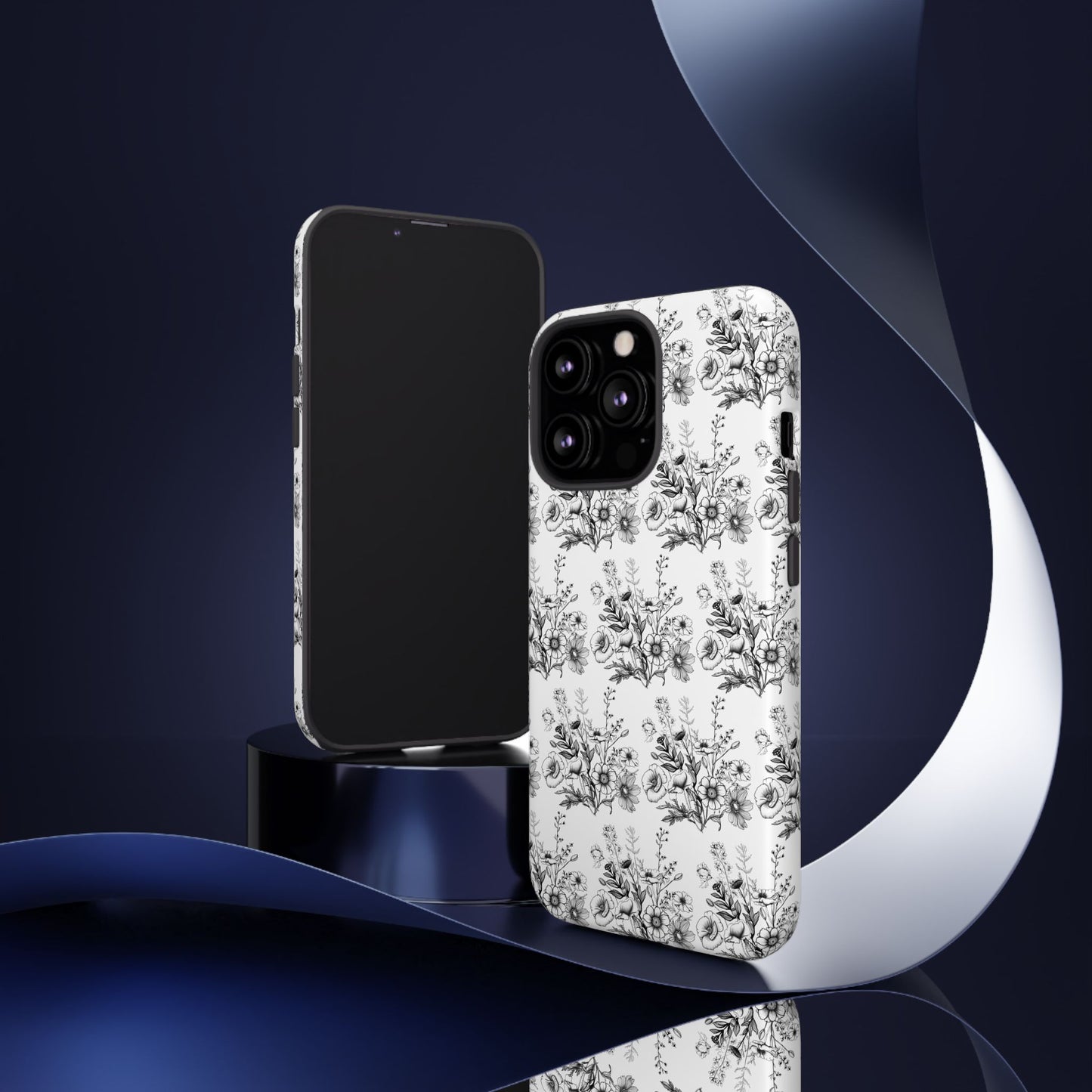 Floral Phone Case, Tough Cases with Elegant Black and White Design, Protective Cover for Fashion Lovers, Unique Gift for All [...]