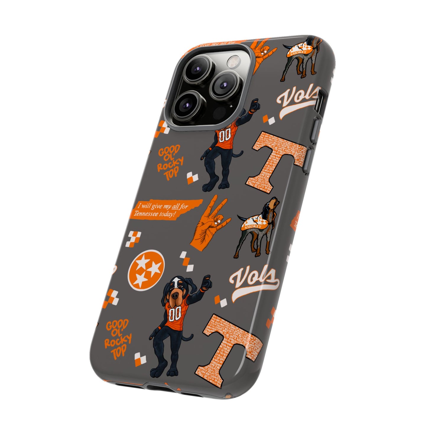 Tough Cases - Tennessee Fan Phone Case, Sports Team Accessory, Gift for Volunteers Fans, Durable Cover, College Game Day
