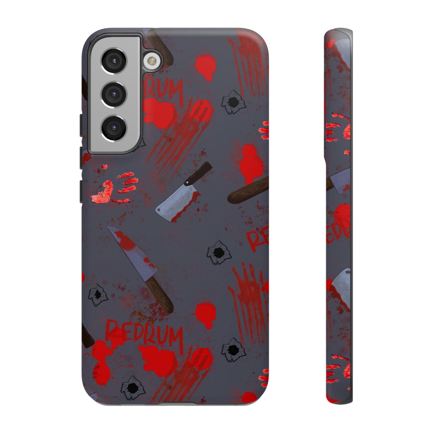Blood Splatter Phone Case, Tough Case for Horror Fans, Halloween Accessory, Unique Gift for Gamers, Spooky Phone Cover