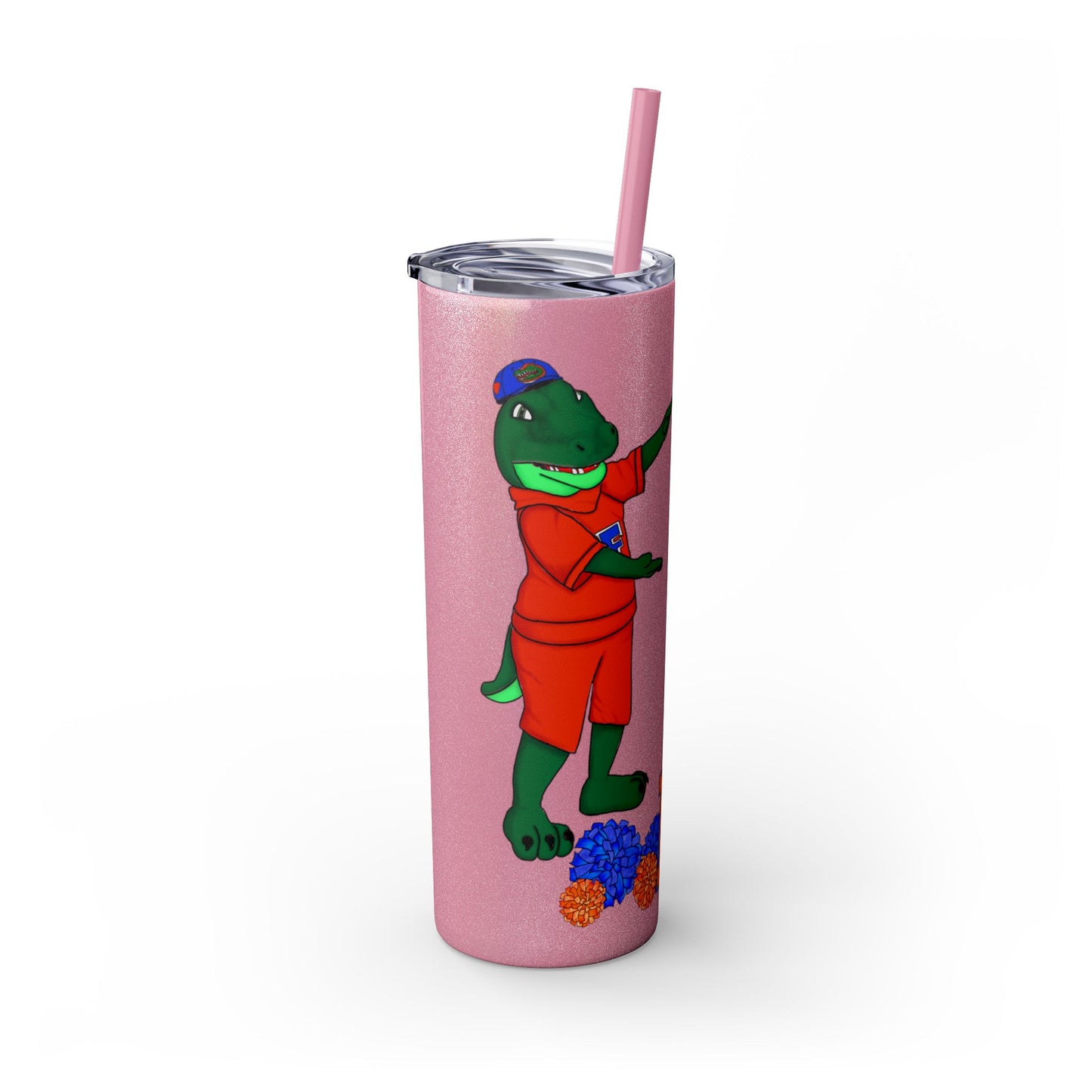 Florida Gators Skinny Tumbler with Straw | Perfect for Gifts, Sports Events, Tailgating, Summer Drinks, Eco-Friendly Hydration