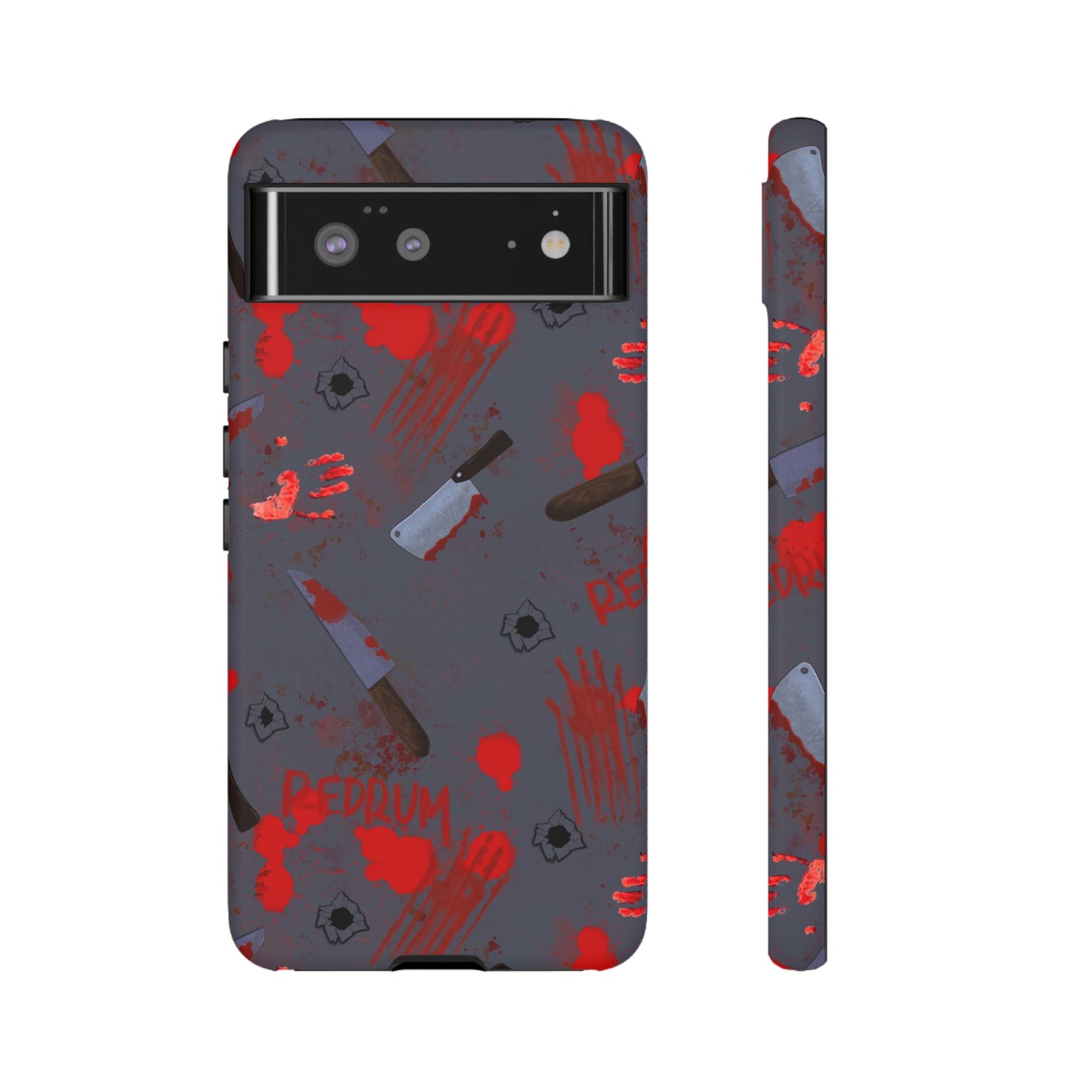 Blood Splatter Phone Case, Tough Case for Horror Fans, Halloween Accessory, Unique Gift for Gamers, Spooky Phone Cover