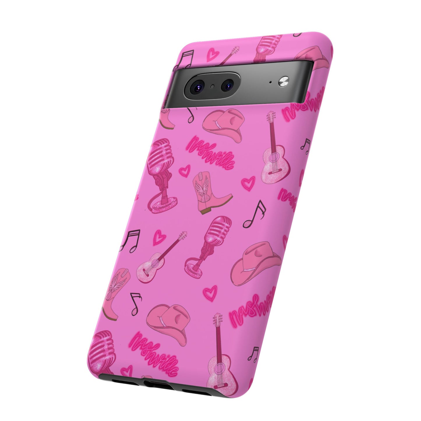 Pink Music Cases for Tough Love, Music Lover Gift, Phone Accessories, Cute Phone Covers, Stylish Cases for Women