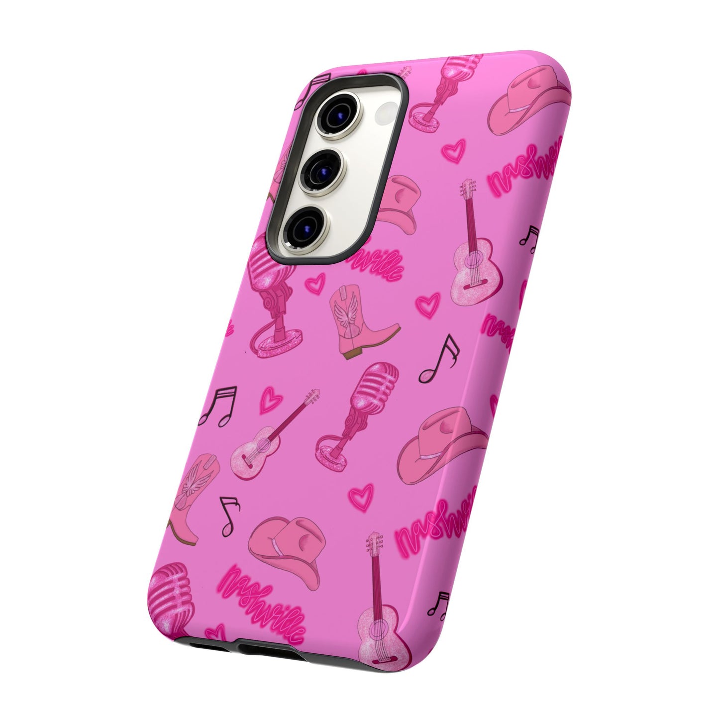 Pink Music Cases for Tough Love, Music Lover Gift, Phone Accessories, Cute Phone Covers, Stylish Cases for Women