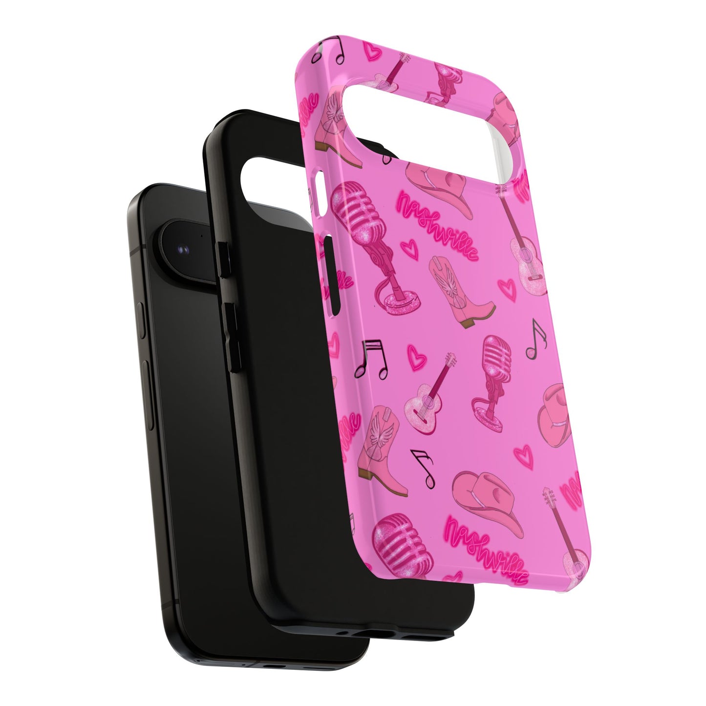 Pink Music Cases for Tough Love, Music Lover Gift, Phone Accessories, Cute Phone Covers, Stylish Cases for Women
