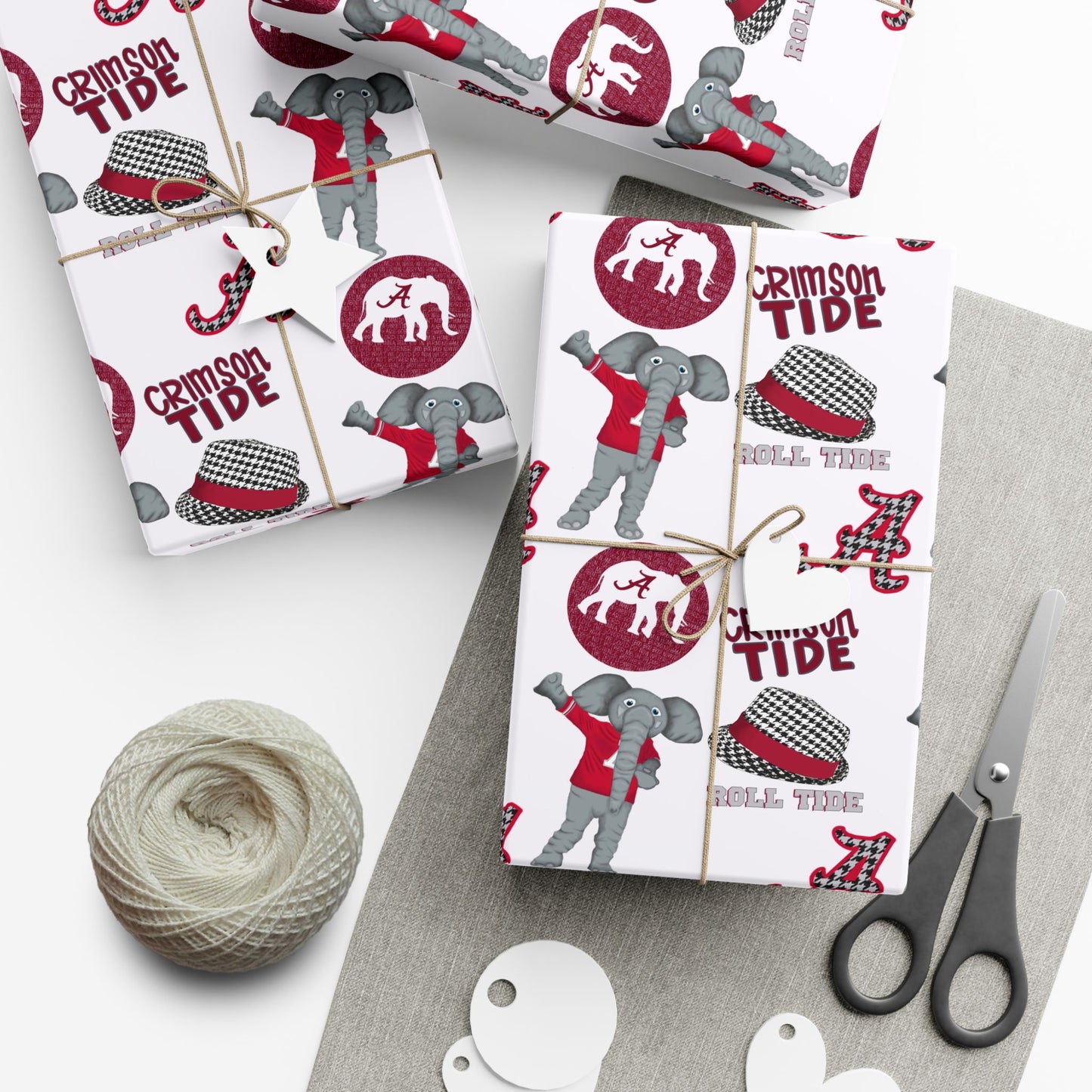 Alabama Crimson Tide Gift Wrap Paper – College Football Team Pattern