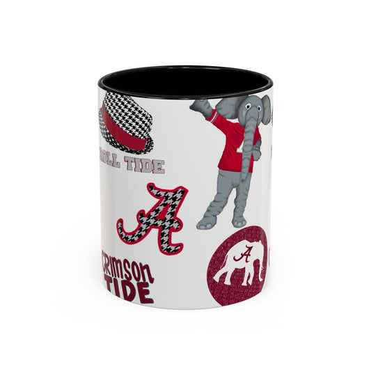 Crimson Tide Coffee Mug, Alabama Fan Cup, Roll Tide Mug, College Sports Gift, Game Day Drinkware