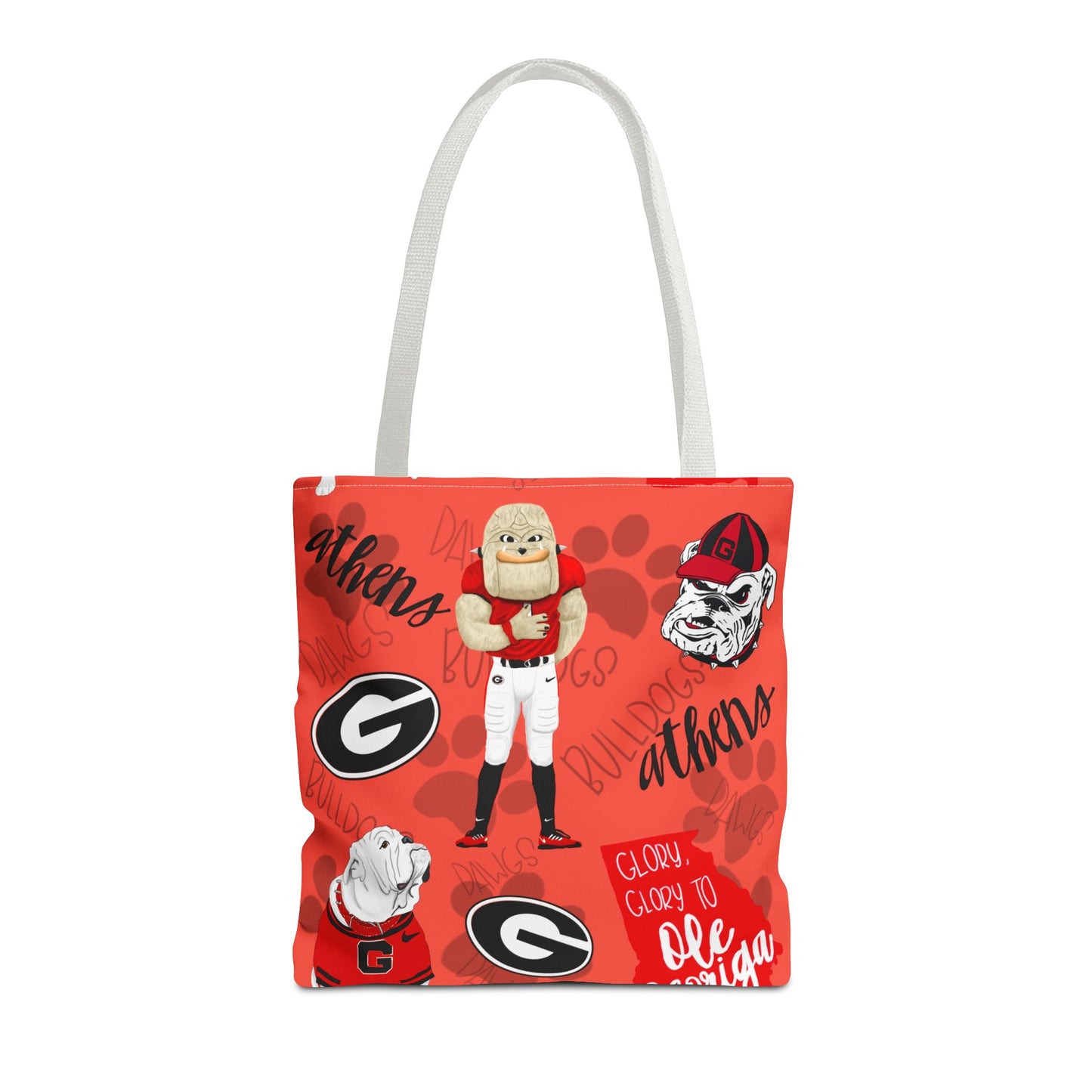 Georgia Bulldogs Tote Bag - Sporty, Cheerful, College Vibe, Perfect for Game Days, Fans, School Spirit, Lightweight, Versatile