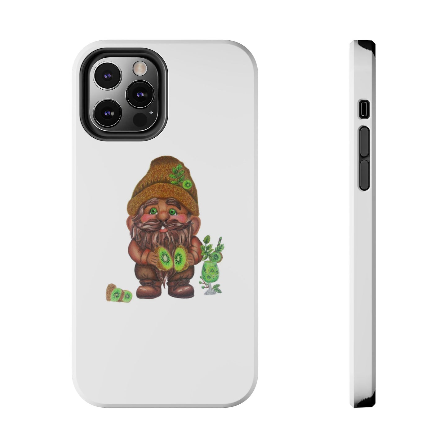 Funny Kiwi Gnome Phone Cases, Phone Covers for Gnome Lovers, Cute Gift for Gardeners, Unique Tech Accessories, Holiday Gifts