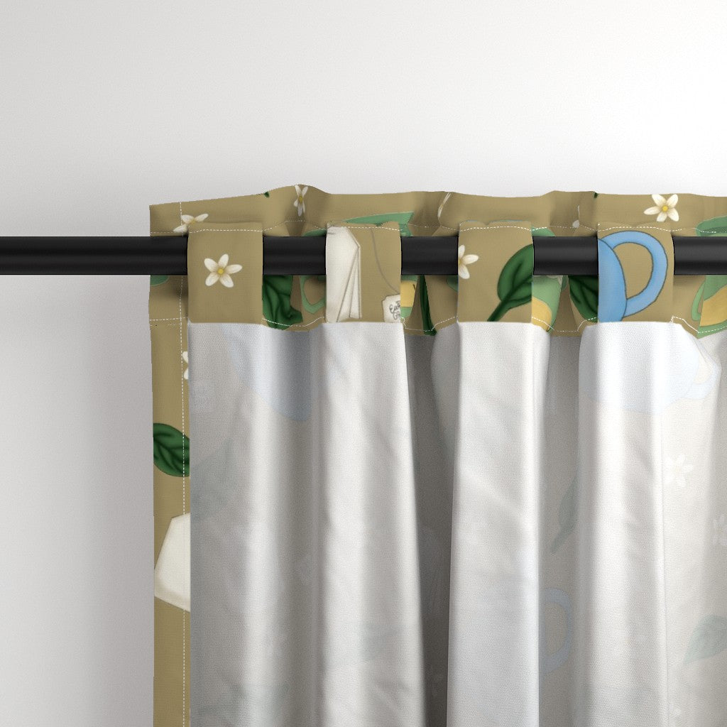 Tea Time Repeating Pattern Curtains