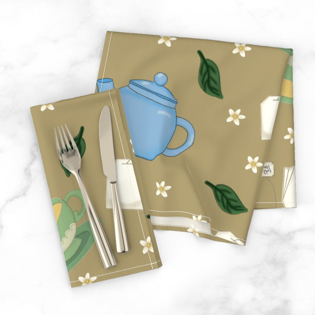 Tea Time Repeating Pattern Napkins