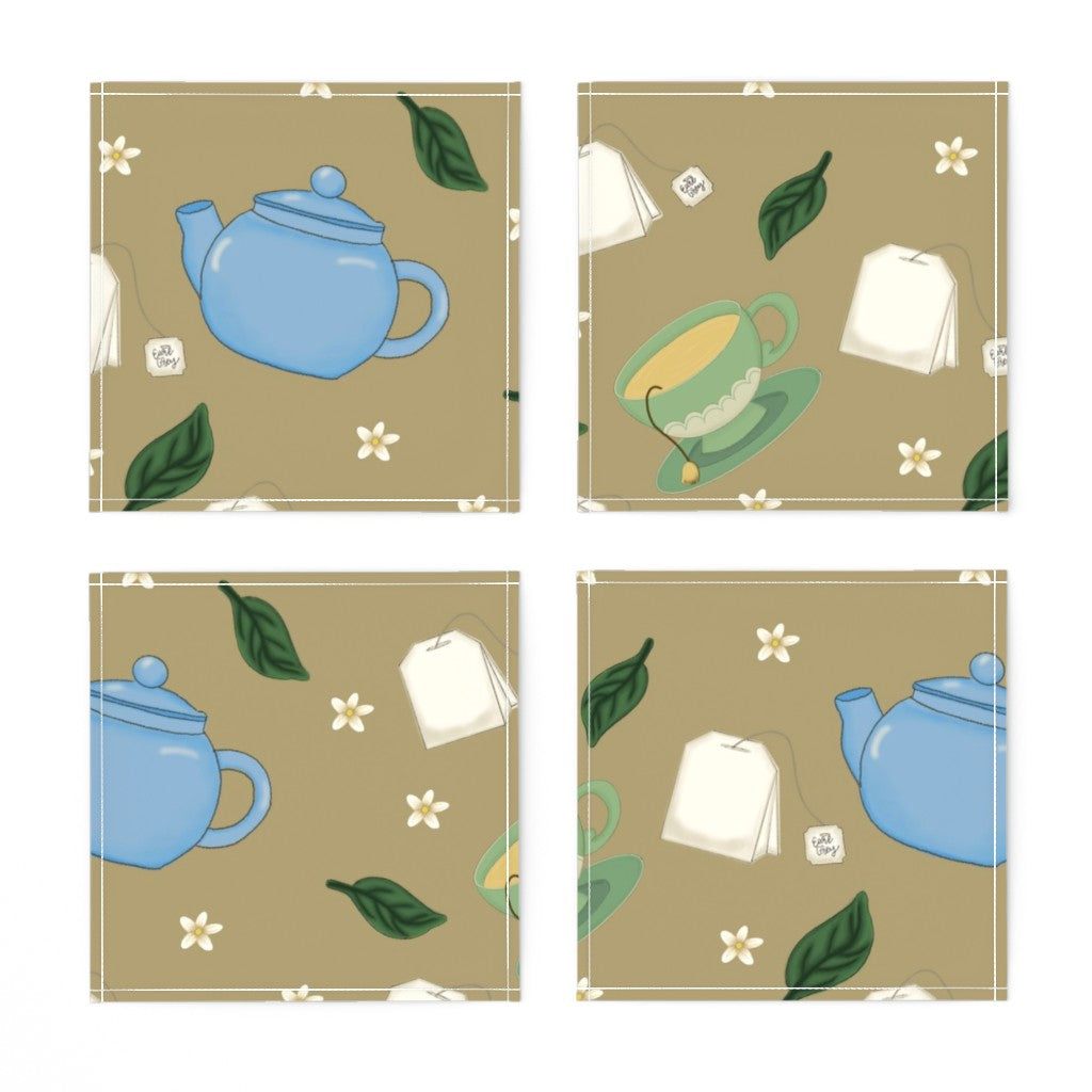Tea Time Repeating Pattern Napkins