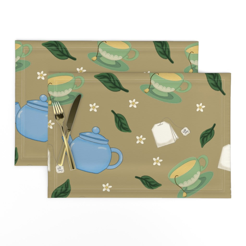 Tea Time Repeating Pattern Table Placemats