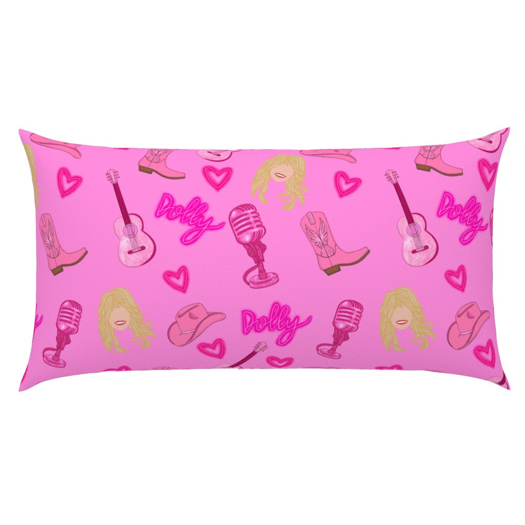 Dolly Parton Inspired "Dolly" Pattern Pillow Sham