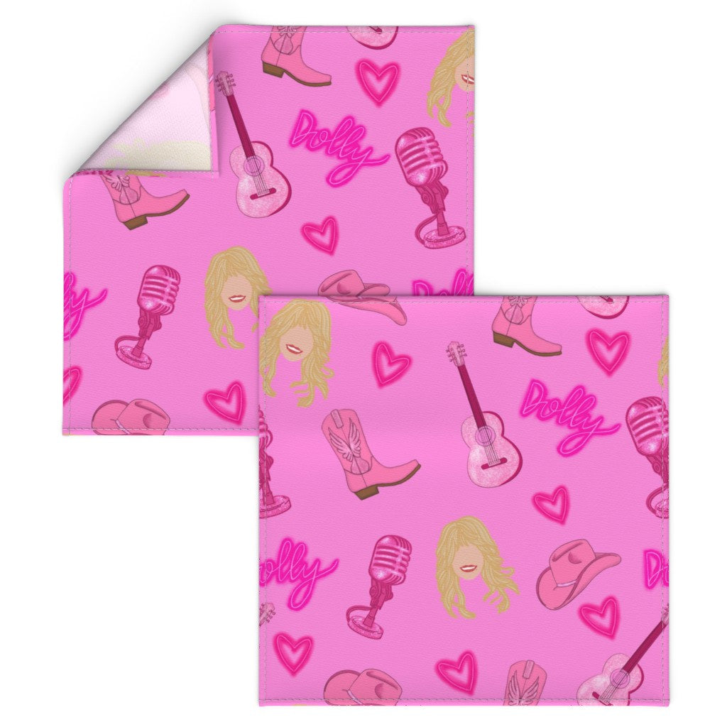 Dolly Parton "Dolly" Repeating Pattern Napkins