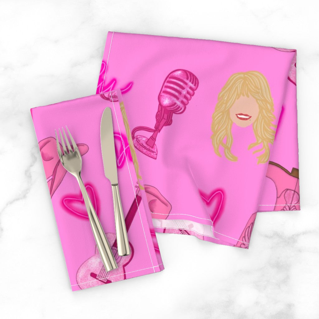 Dolly Parton "Dolly" Repeating Pattern Napkins