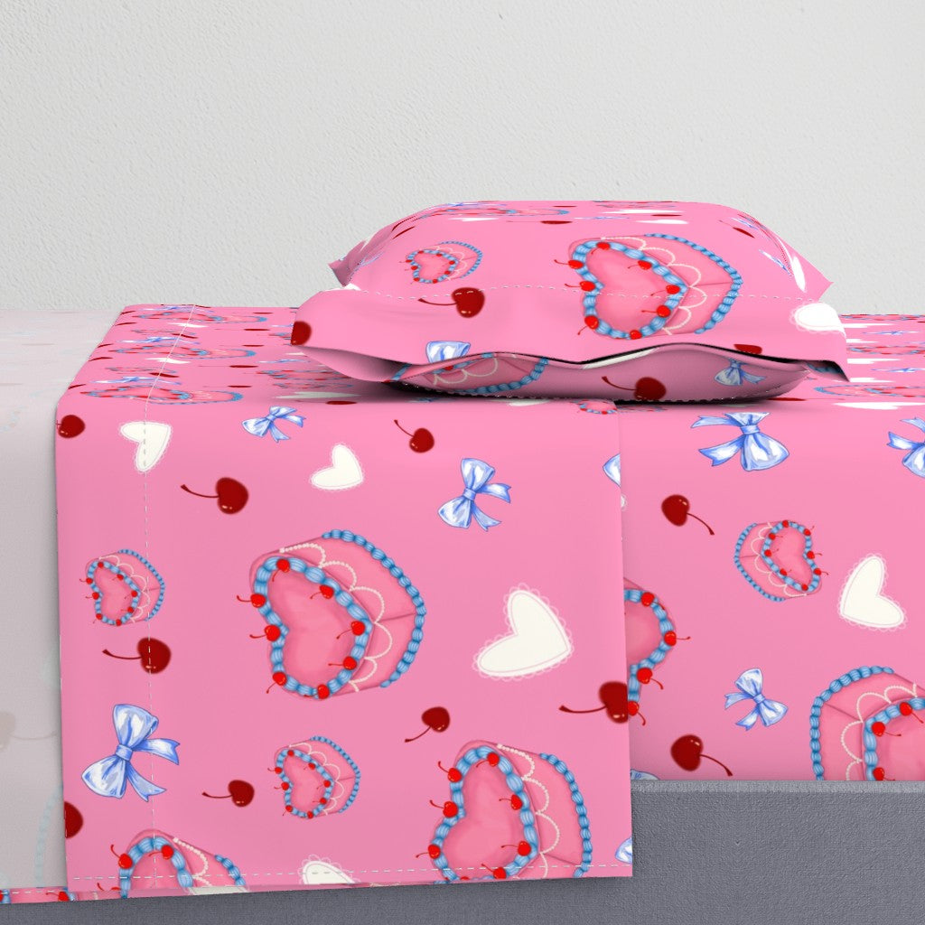 Cakes, Bow and Cherries Pattern Sheet Set