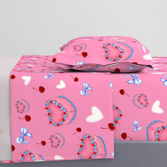 Cakes, Bow and Cherries Pattern Sheet Set