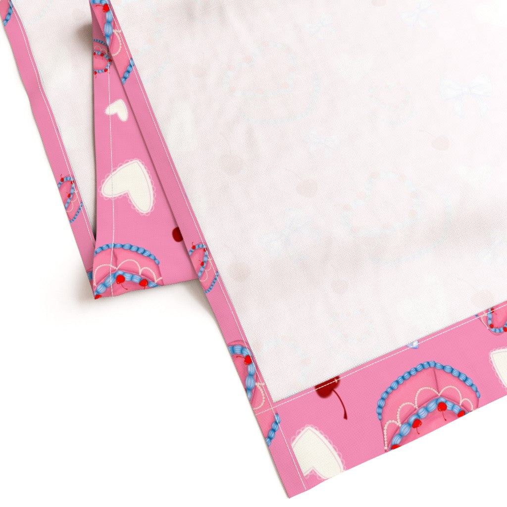 Cakes, Bows and Cherries Repeating Pattern Curtains