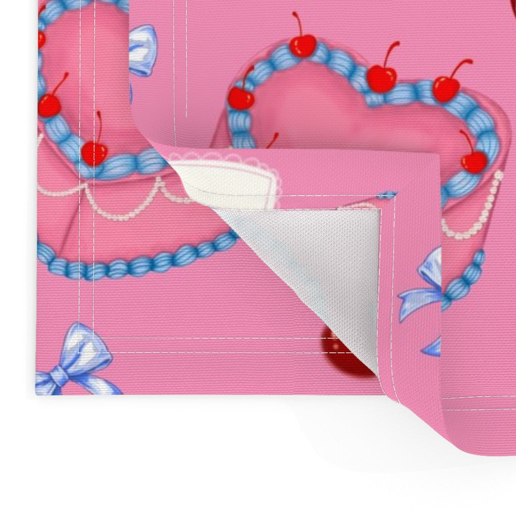 Cakes, Bows and Cherries Pattern Table Placemats
