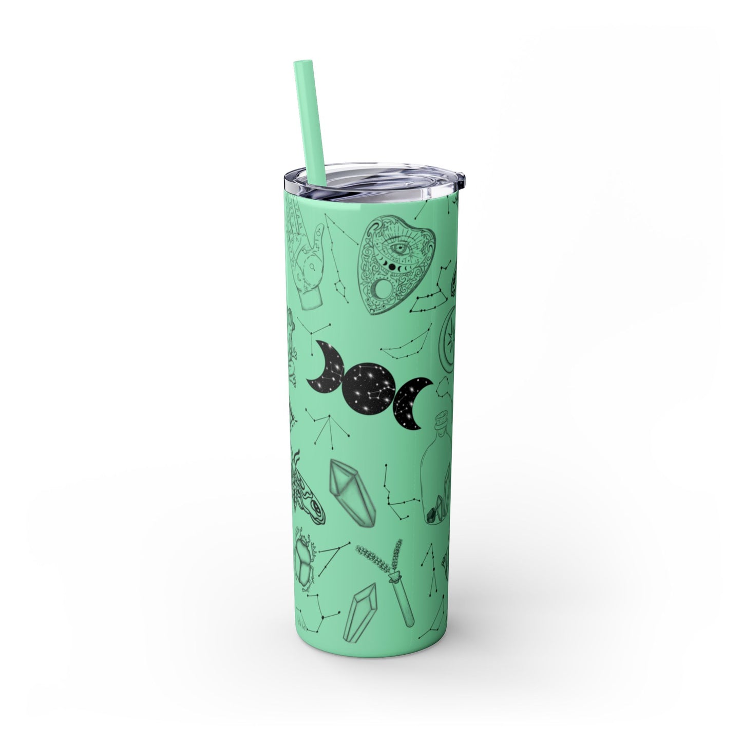Withy Celestial Skinny Tumbler, 20oz - Astrology Drinkware, Starry Travel Cup, Unique Gift for Her, Cosmic Party Favor, Constellation Mug