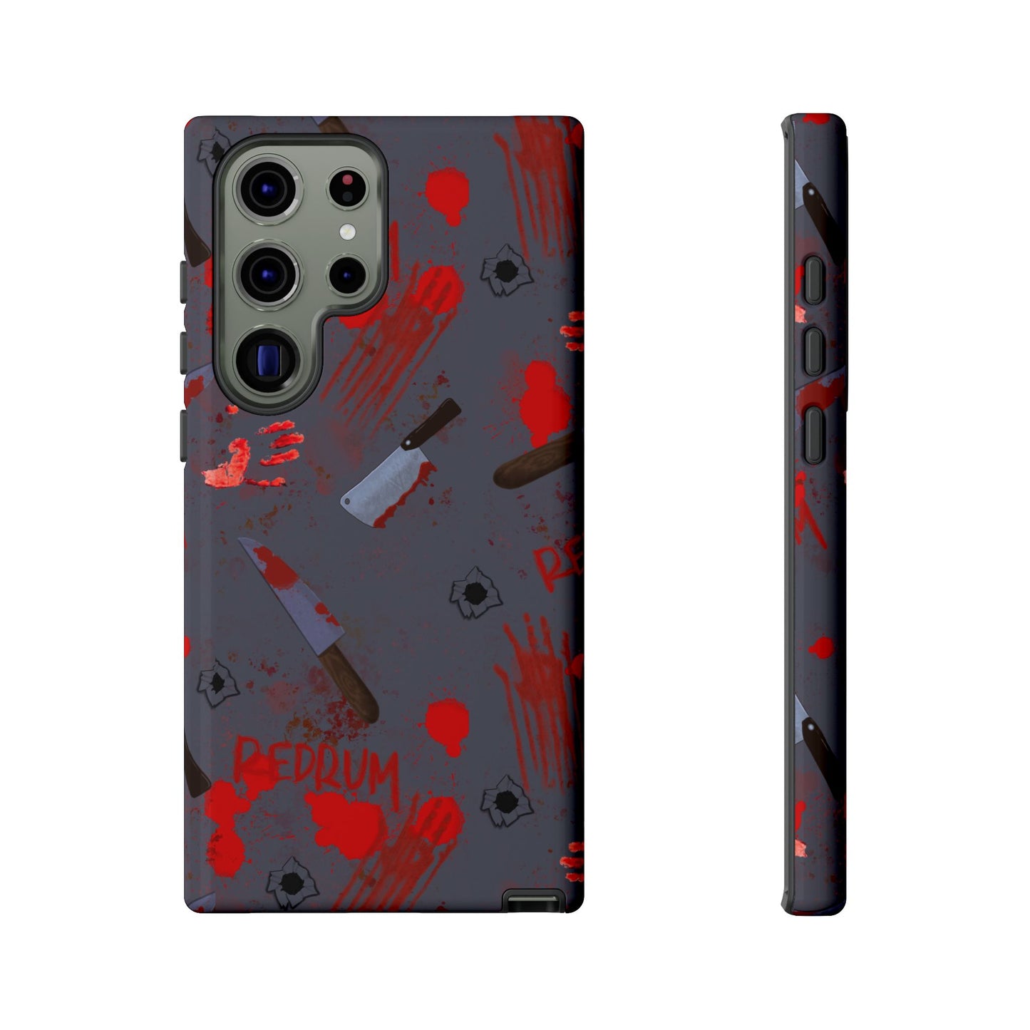 Blood Splatter Phone Case, Tough Case for Horror Fans, Halloween Accessory, Unique Gift for Gamers, Spooky Phone Cover