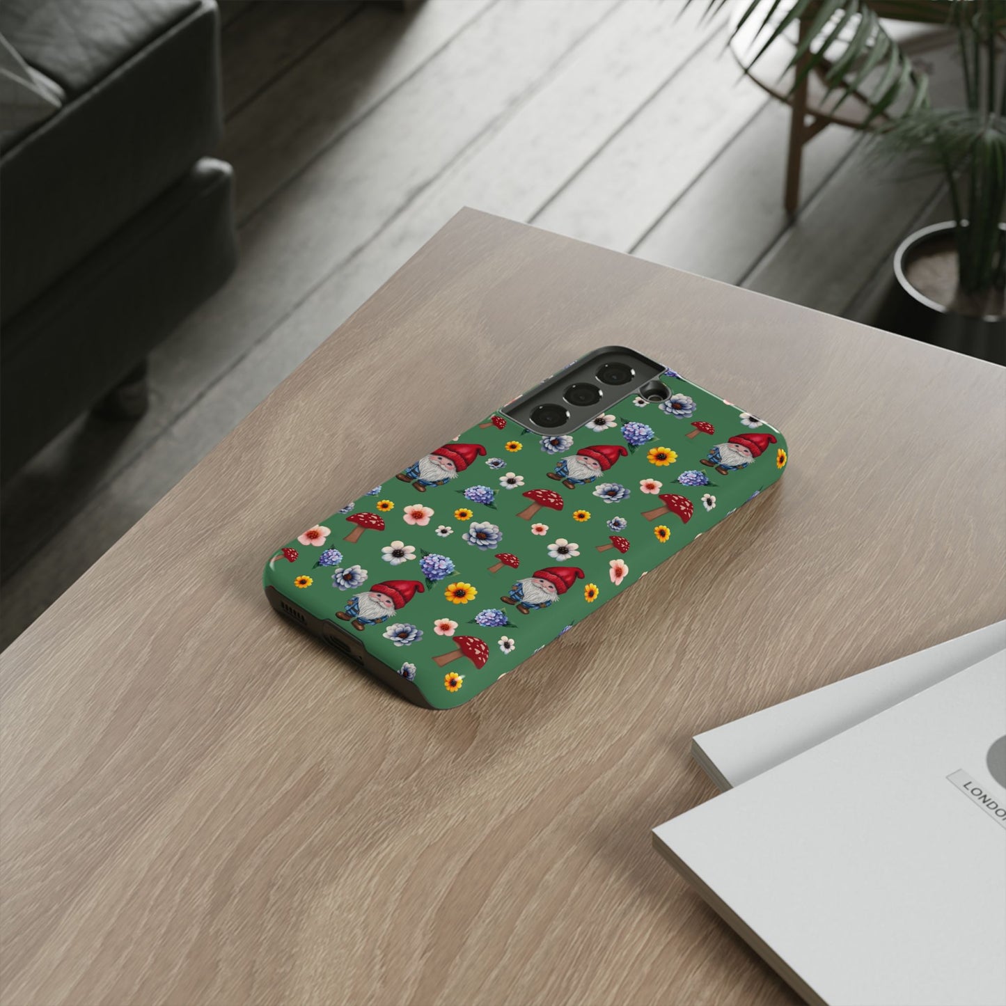 Gnome Garden Phone Case | Tough Cases for Nature Lovers | Cute Gnome Pattern | Floral & Mushroom Design | Gifts for Friends, Birthday [...]