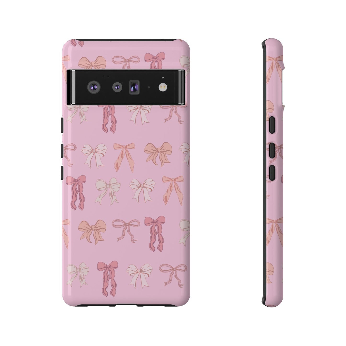 Cute Phone Case with Bow Design | Pink Aesthetic | Gifts for Her, Birthday Present, Trendy Phone Accessories, Fashionable Tech Cover