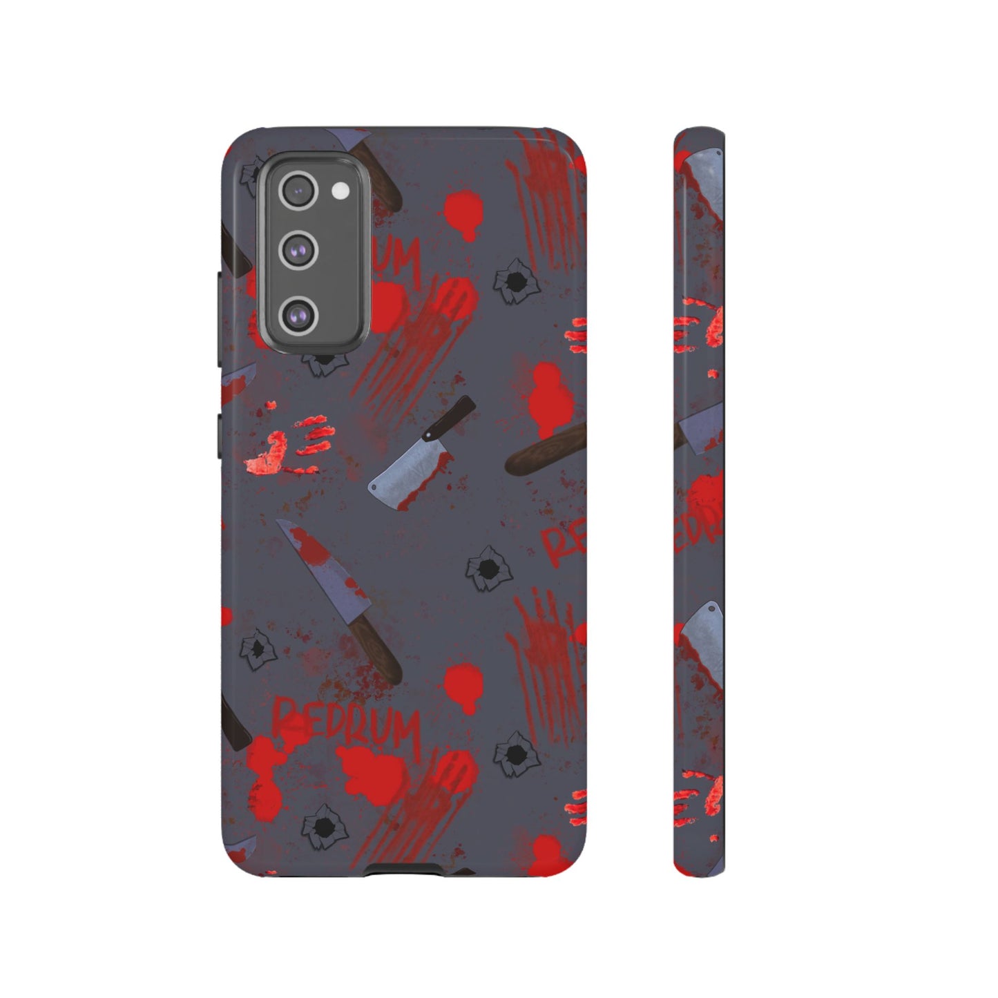 Blood Splatter Phone Case, Tough Case for Horror Fans, Halloween Accessory, Unique Gift for Gamers, Spooky Phone Cover