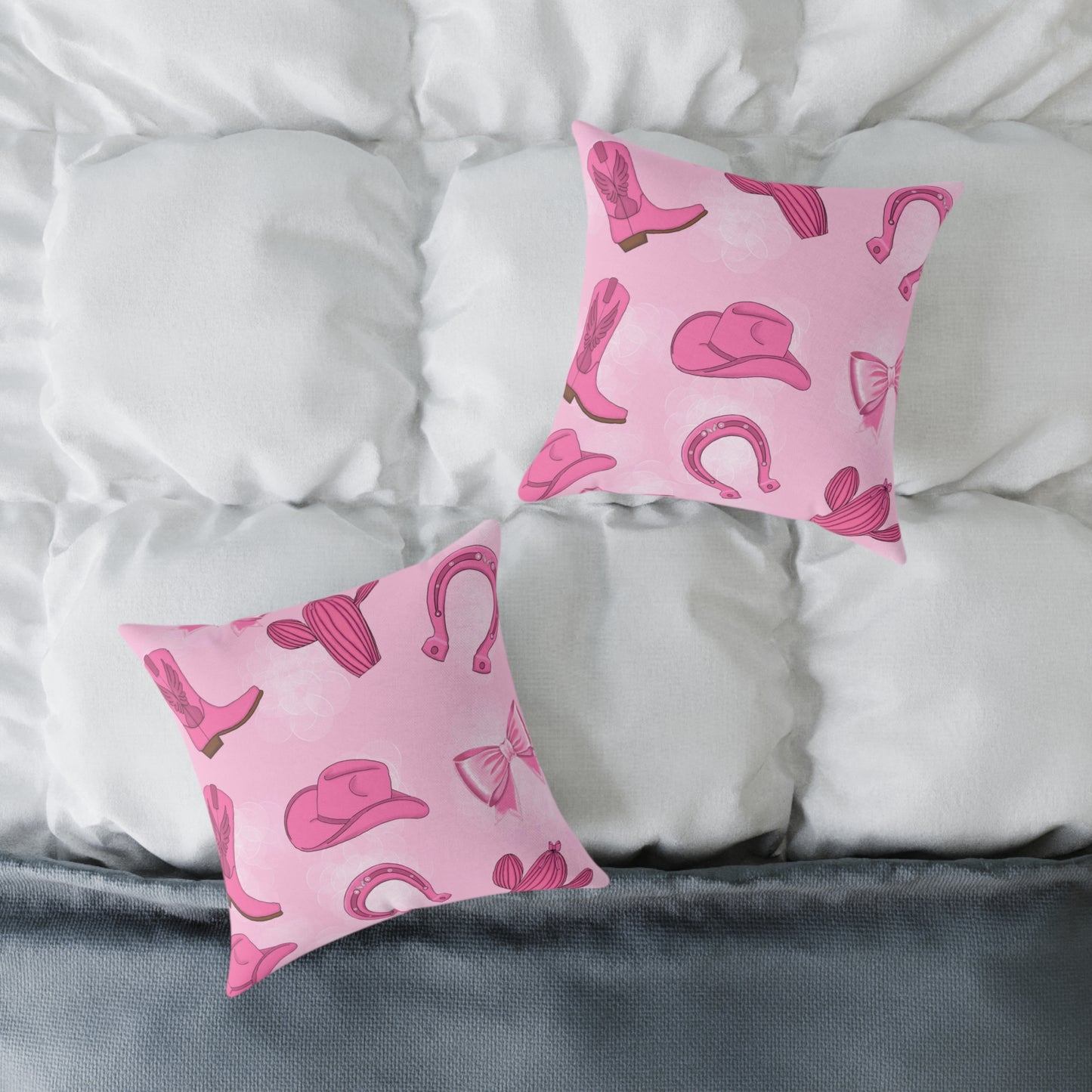 Cowgirl Chic Pillow, Western Decor, Country Style Cushion, Cozy Home Accent, Pink Cowboy Theme, Unique Gift for Rodeo Lovers