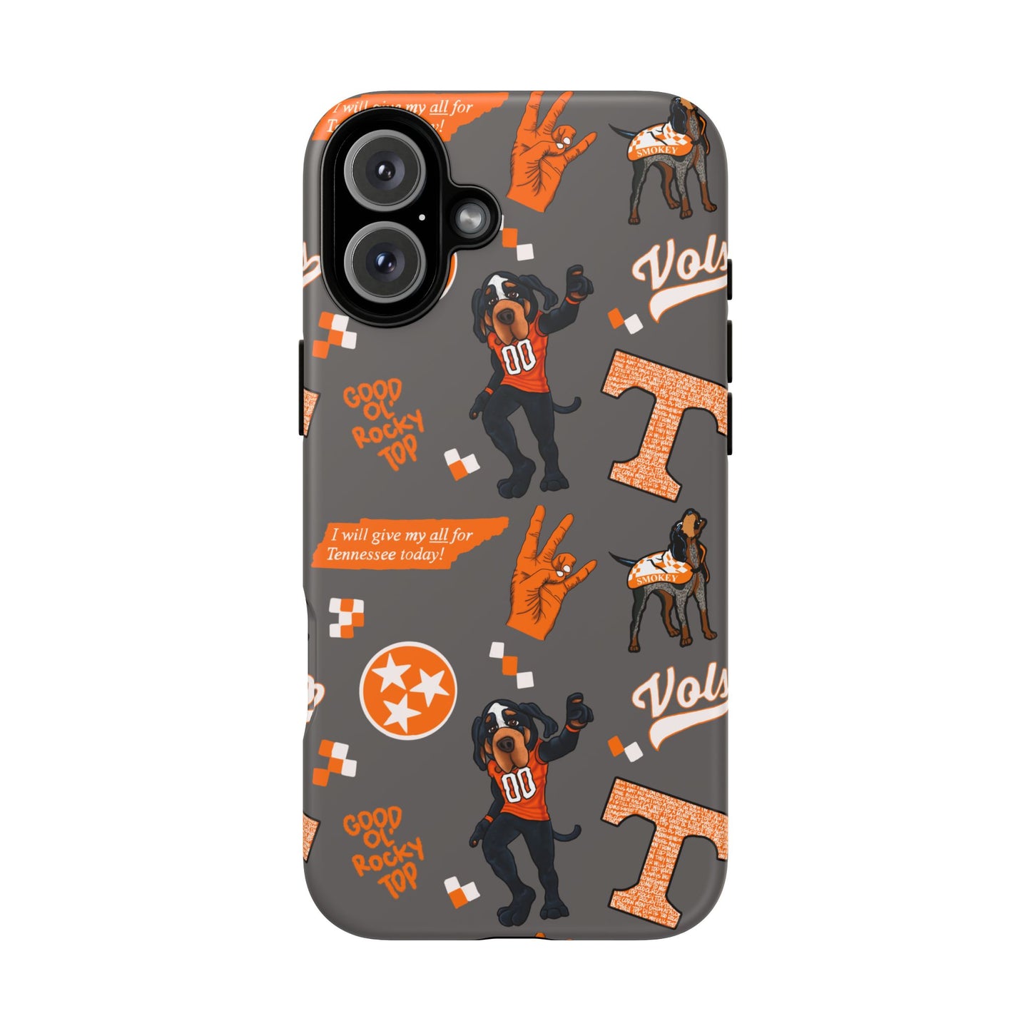 Tough Cases - Tennessee Fan Phone Case, Sports Team Accessory, Gift for Volunteers Fans, Durable Cover, College Game Day