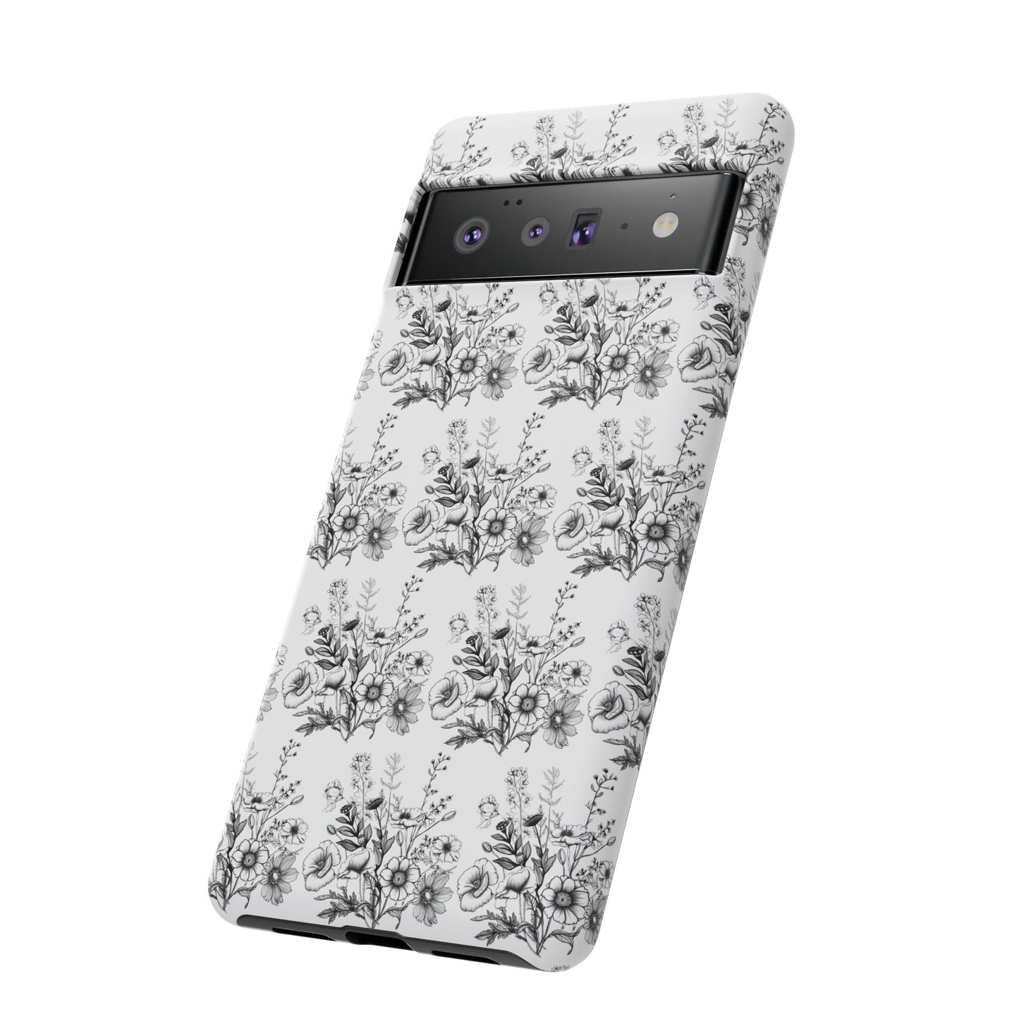 Floral Phone Case, Tough Cases with Elegant Black and White Design, Protective Cover for Fashion Lovers, Unique Gift for All [...]